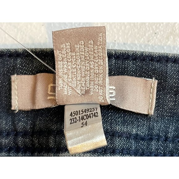 Chico's Womens Jeans Kerry Slim Straight Silver Rhinestones Indigo Bling SZ 0.5 - Picture 8 of 8